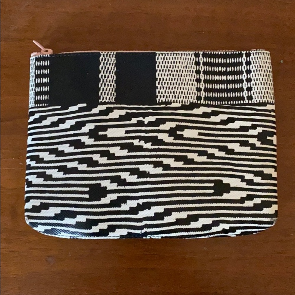 Jcrew black and white graphic mini bag